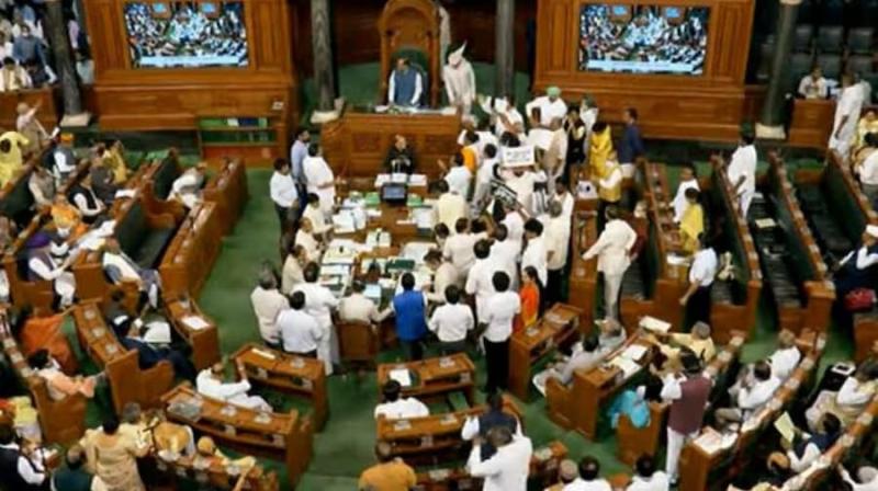 संसद में हंगामा जारी, लोकसभा 12 बजे तक स्थगित; राज्यसभा में कार्यवाही जारी